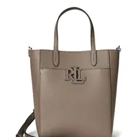 Kožená kabelka Lauren Ralph Lauren hnědá barva, 431966760