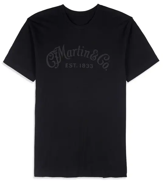 Martin Men's Tee Tone on Tone Black S