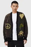 Kardigan s příměsí vlny AllSaints EMOTIVE