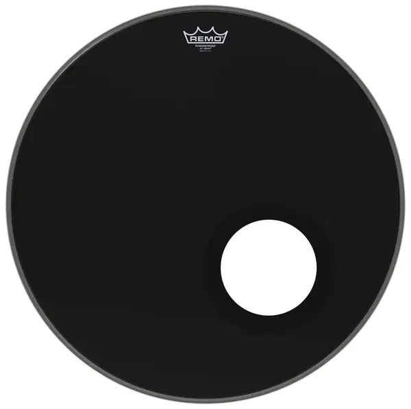 Remo 22" Powerstroke 3 Ebony s 5" otvorem