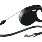 Flexi Classic S lanová vôdzka v rôznych farbách, 5 m čierna
