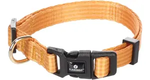 Flamingo Noekie obojek pro psa - žlutý S   30-45cm x 15mm x 2mm