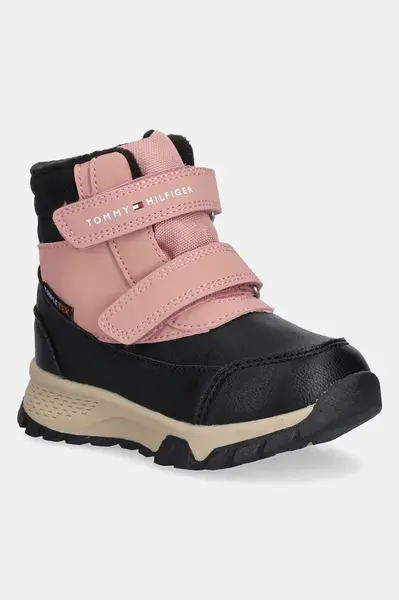 Dětské zimní boty Tommy Hilfiger růžová barva, T1A5-34048