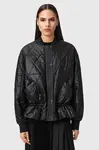 Bomber bunda AllSaints ALII černá barva, přechodná, oversize, W051OD
