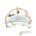 SKIP HOP Deka na hraní s dřevěnou hrazdičkou Discoverosity Montessori 0m+