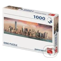 Manhattan za soumraku Panoramic - puzzle z kategorie Města a stavby
