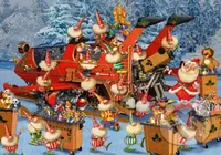 Ruyer: Ready for Christmas Delivery Season - puzzle z kategorie Umělecké