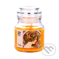 Scented candle: Apricot - Mucha - Primrose (vonná svíčka, vůně meruňka)