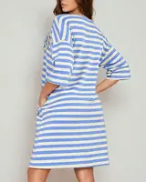 Resti Women's striped oversize midi dress