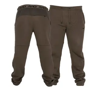 Avid carp tepláky compound joggers brown - m