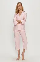 Bavlněné pyžamo Lauren Ralph Lauren růžová barva, bavlněná, I819702
