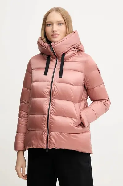 Péřová bunda Bomboogie ROME růžová barva, zimní, GW6012TDLC5