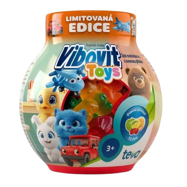 VIBOVIT Toys želé bonbóny multivitamín 50 ks