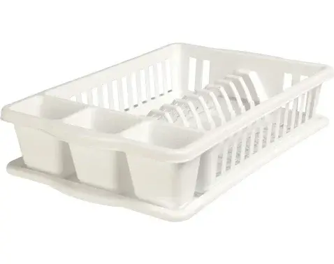 Odkapávač na nádobí 39,5x26 cm, bílý