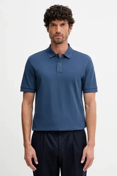 Bavlněné polo tričko BOSS Pallas