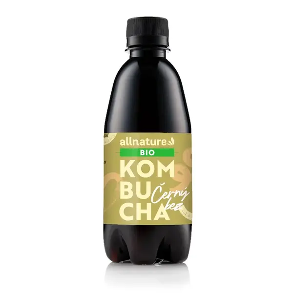 Allnature Kombucha BIO černý bez 330 ml