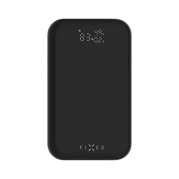 Powerbanka FIXED Zen 10 Pro s LCD displejem a výstupem 30W, 10 000 mAh, černá