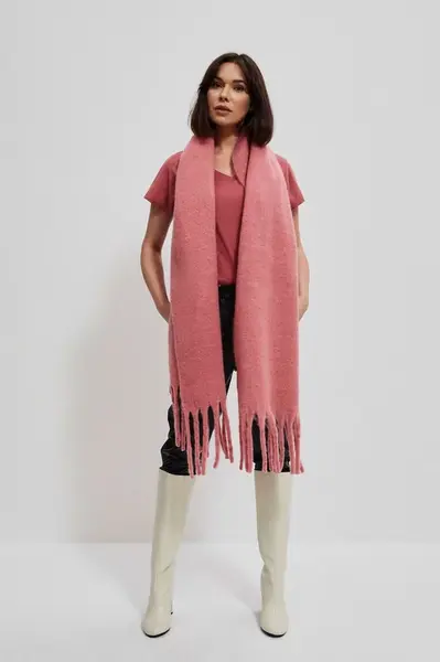Marisse Plain scarf with fringes