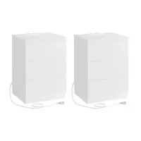 MID.YOU SADA NOČNÍCH STOLKŮ, bílá, 40/59/35 cm