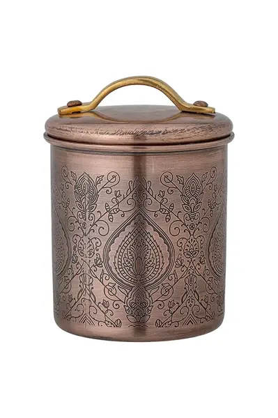 Nádoba s víkem Bloomingville Saralin 700 ml hnědá barva