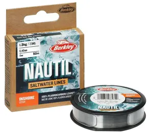 Berkley fluorocarbon nautil inshore fluorocarbon clear 50 m - 0,22 mm 3,5 kg