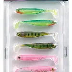 Fox rage gumová nástraha uv micro tiddler fast mixed colour pack 5 cm 8 ks