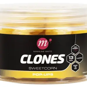 Mainline plovoucí boilies clones pop ups 13 mm 150 ml sweetcorn