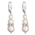 Evolution Group - Pavona Půvabné perličkové náušnice s krystaly 31150.3