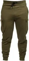 Avid carp tepláky cargo joggers green - s