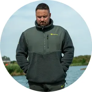 Ridgemonkey bunda apearel thermapro sherpa fleece green - m