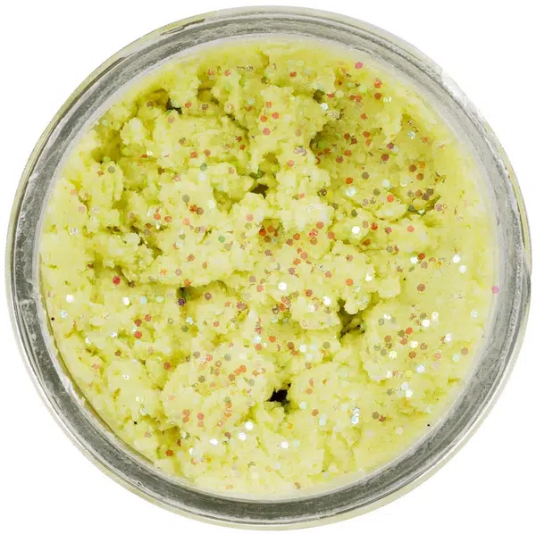 Berkley těsto na pstruhy natural glitter troutbait česnek - třpytivá česneková