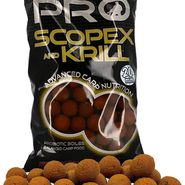 Starbaits boilie scopex krill - 800 g 14 mm