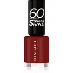 Rimmel 60 Seconds Super Shine lak na nehty odstín 320 Rapid Ruby 8 ml