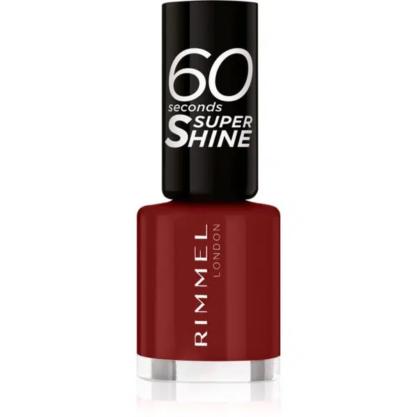 Rimmel 60 Seconds Super Shine lak na nehty odstín 320 Rapid Ruby 8 ml