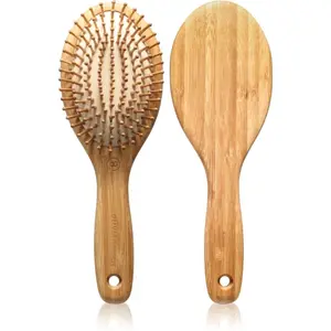 Olivia Garden Bamboo Touch plochý kartáč na vlasy a vlasovou pokožku M 1 ks