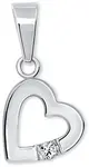 Soliter Romantický přívěsek Srdce s krystalem 446 001 00367 04
