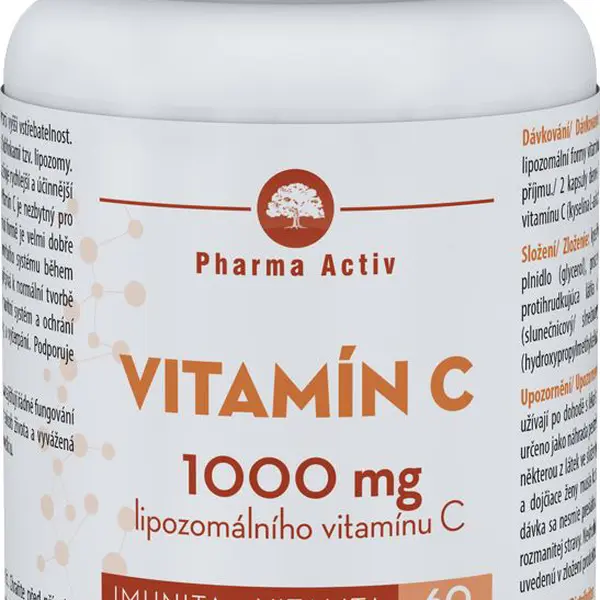 Pharma Activ Lipozomální vitamín C 1000 mg 60 kapslí