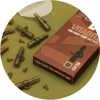 One more cast závěsky vitabitz pin lead clips 10 ks - hnědá