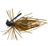 Savage gear skirt flirt jig sinking green pumpkin - 6,5 cm 10 g