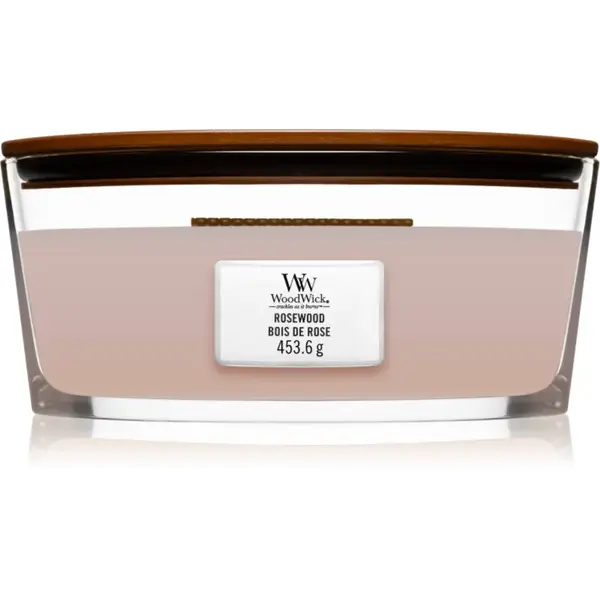 Woodwick Rosewood vonná svíčka s dřevěným knotem (hearthwick) 453.6 g