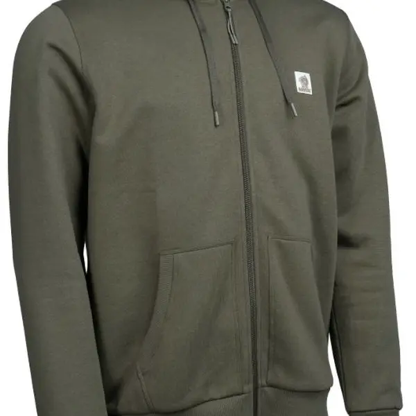 Nash mikina make it happen badge zipped hoody green - l