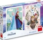 Puzzle Frozen: Anna a Elsa 2x77 dílků