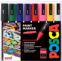 Sada akrylových fixů Uni Posca 1,8-2,5mm 8ks základní