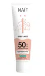 NAIF Krém na opalování pro děti a miminka bez parfemace SPF50 100 ml