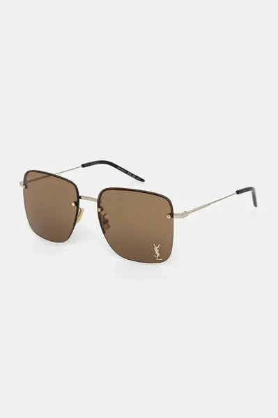 Sluneční brýle Saint Laurent dámské, zlatá barva, SL 312 M