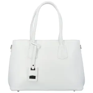 Dámská kožená kabelka přes rameno bílá - Delami Sureevy