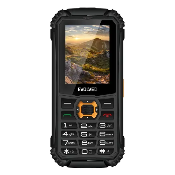 Evolveo StrongPhone Q1 černá / oranžová
