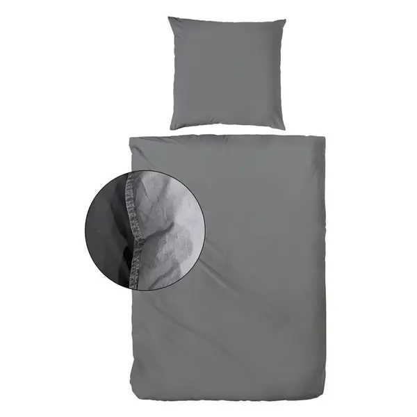 POVLEČENÍ, renforcé, antracitová, 135/200 cm