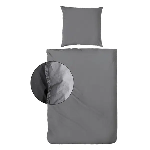 XXXL POVLEČENÍ, renforcé, antracitová, 135/200 cm
