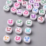 White Opaque Acrylic Beads